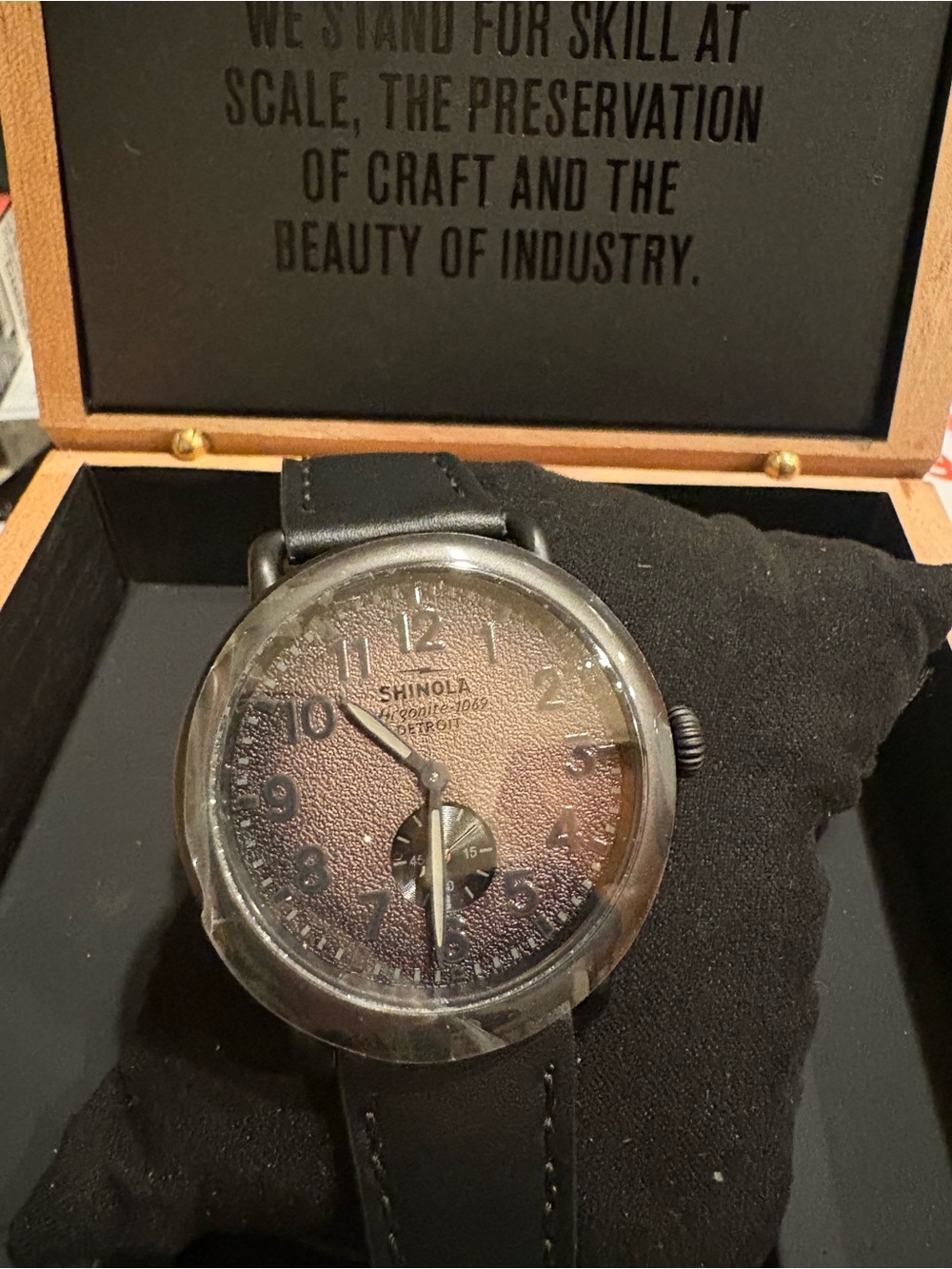 Shinola Runwell 41mm Black PVD Watch – NWT in Box